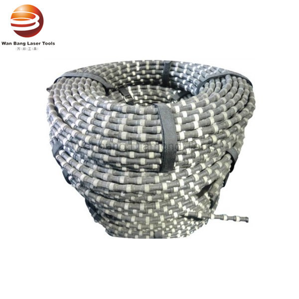 Durable Diamond Wire Saw Rope 8.5mm 33Beads/M For Concrete Sawing
