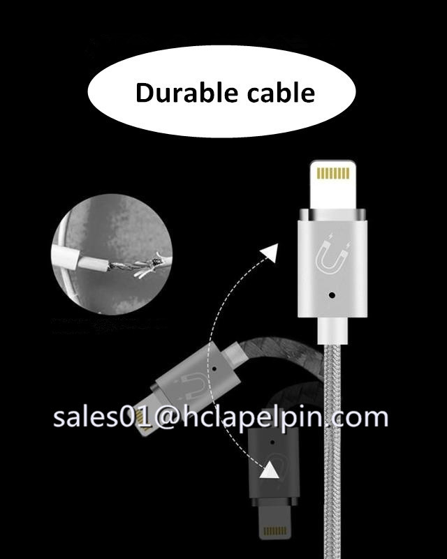 For iPhone 5S 5C 6 6S Plus iPad 4 5 Air Mini Magnet Charging Original 2A USB magnetic data cable