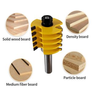 8mm 12mm 1/2 Inch Shank Wood Milling Cutter 3 Teeth Adjustable Finger Joint