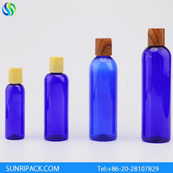 120ml blue cosmo round plastic bottle, 4oz blue cosmo round pet bottle, 2oz