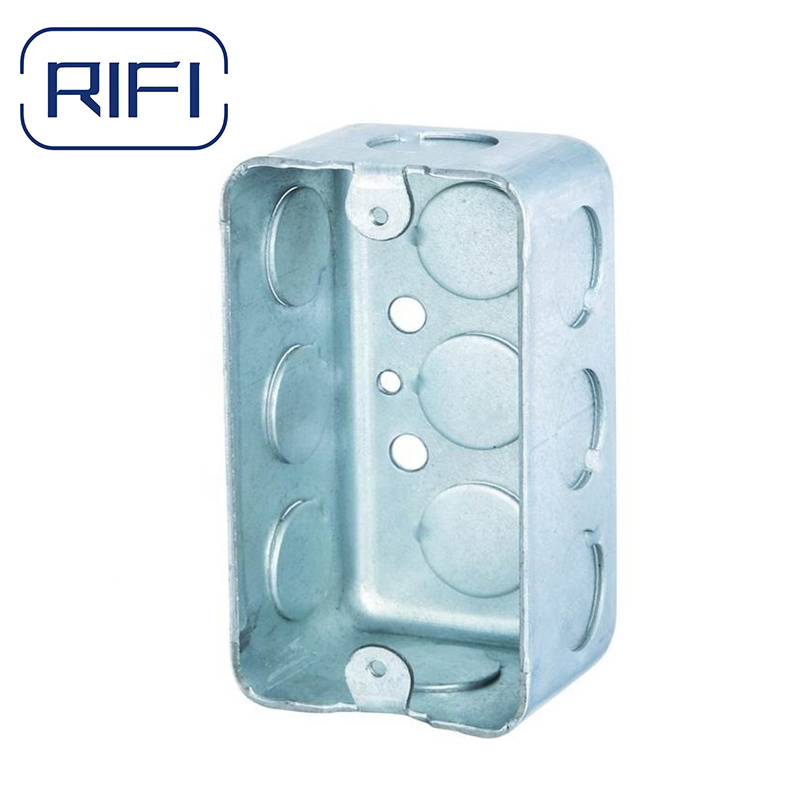 Rectangular Caja 4X2 UL Standard Steel Switch Conduit Box Electrica Metal Junction Box