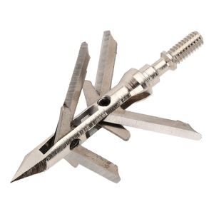 China 4blade Mechanical Expandable Archery Broadhead Armor Piercing Archery Broadhead on sale