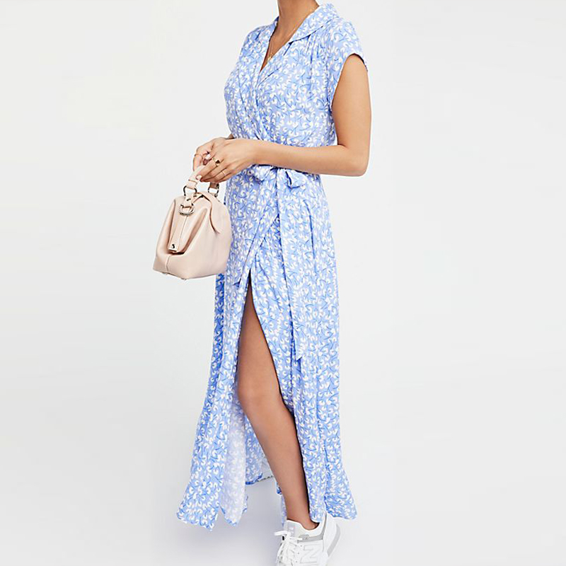 Wholesales woven ladies summer maxi dress