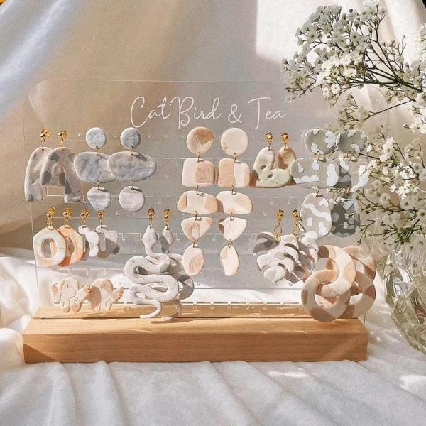 Personalized Jewelry DisplayJewelry Stand Girls Room Decor Earring Holder