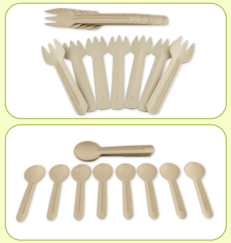 Eco Friendly Disposable 160mm Biodegradable Cutlery Set For Wedding Event