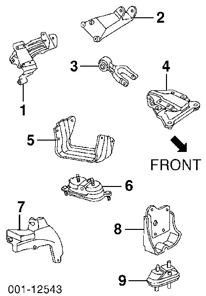 10232891 10230877 Car Engine Mount 22146688 22178662 For Chevrolet Impala