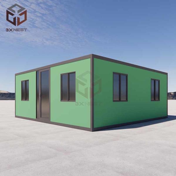 Quality Galvanized Steel Flat Pack Folding House 20ft Expandable Container Home for sale