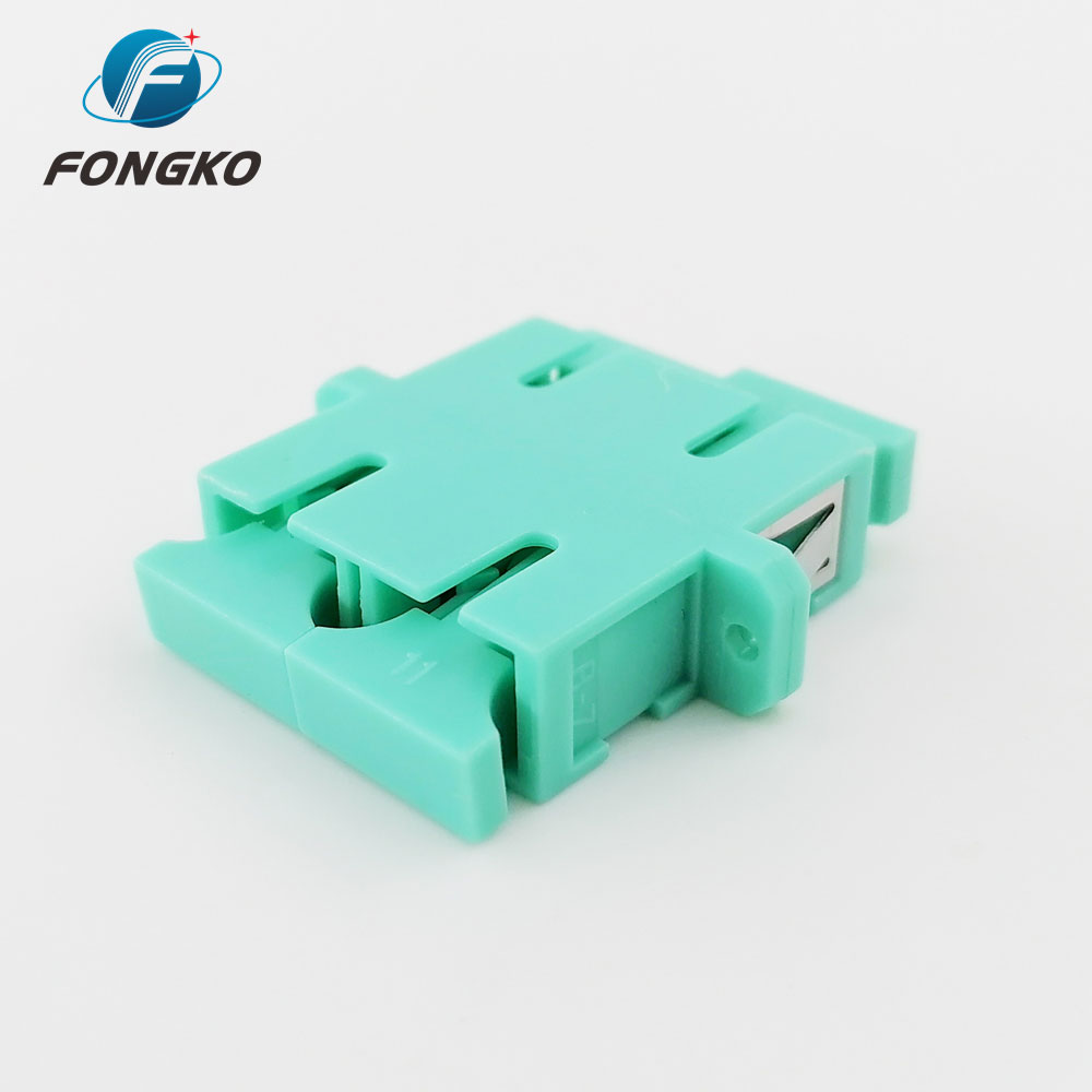 Multimode Duplex DX SC to SC Fiber Optic Adapter With Flange