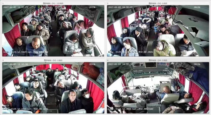 10.1 Inch Touch Screen 4G Car Bus Truck AHD Monitor System CCTV Camera 720P Night 4CH 1