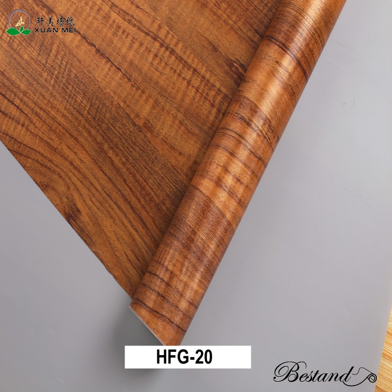 Removable Wood Wall Paper Decor with Vintage Wood Decorative Film Peel and Stick Wallpaper