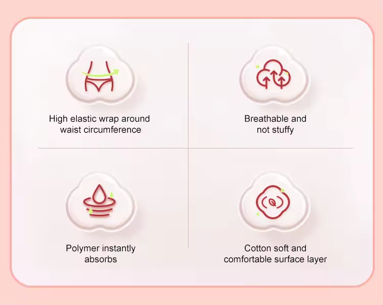 Customized Super Absorbent Cotton Sanitary Pads