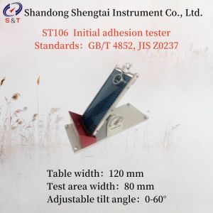 Adjustable Tilt Angle 0-60° Initial Adhesion Tester GB/T 4852 Table Width 120 Mm