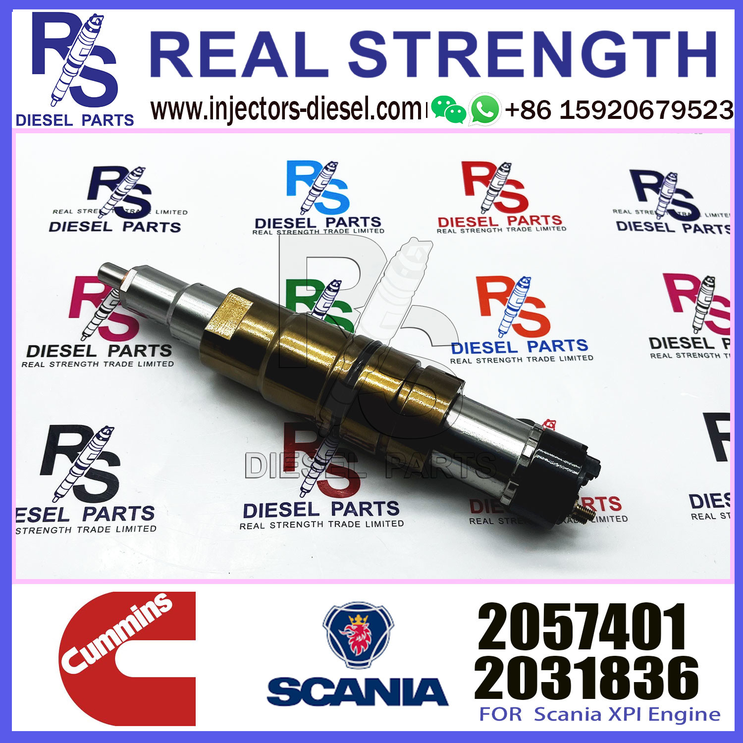 Remanufactured fuel injector 2488244 2057401 in stock