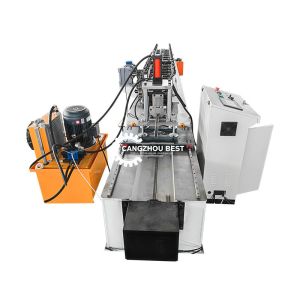 China High Speed Flying Cutter Stud Purlin C Profile Steel Roll Forming Machine 15m/min on sale