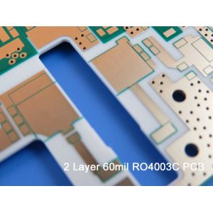 Rogers PCB 60mil 1.524mm RO4003C Double Sided RF PCB for WLAN