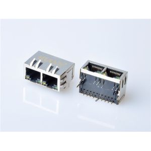  HULYN RJ45Jack, Shielded RJ45 Modular Jack Connector,with LEDs, 1x2Ports,RJ45 connector LED Manufactures