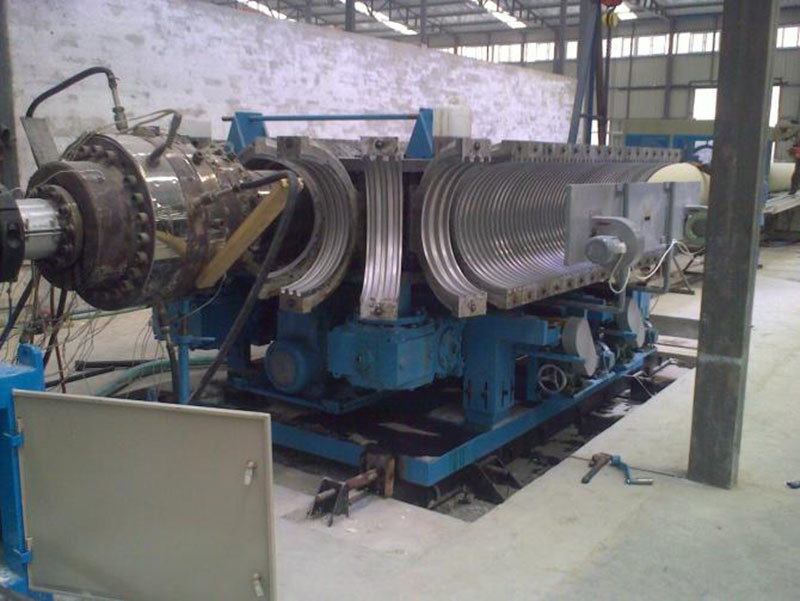 6m 110mm PE PP PVC Pipe Extrusion Line Pvc Single Wall Corrugated Pipe Line