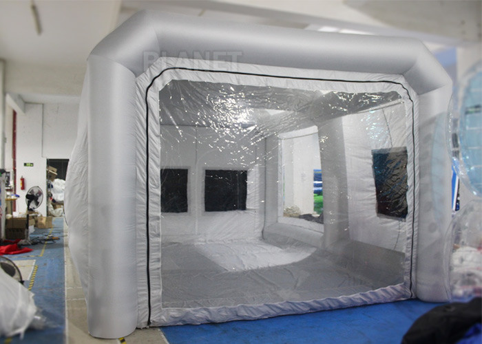 Durable Inflatable Spray Booth Reinforced Oxford Cloth Material CE / UL