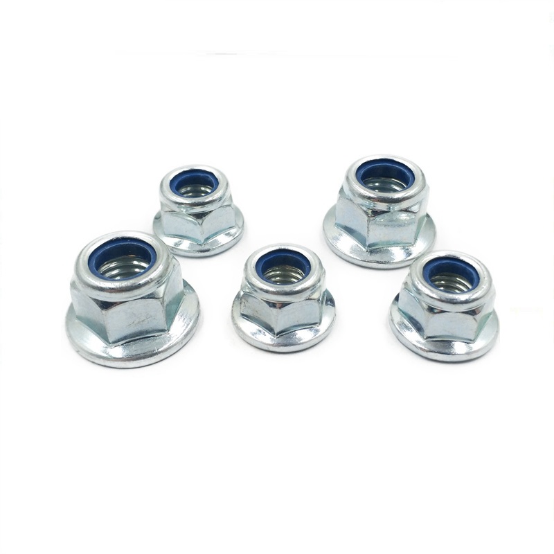 M2-M100 Hex Flange Nylock Nut Direct Supply Best with Zn HDG Black Plain Finish