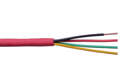 16AWG 4 Cores Solid Shielded FPLP Fire Alarm Cable Plenum-Rated PVC Jacket