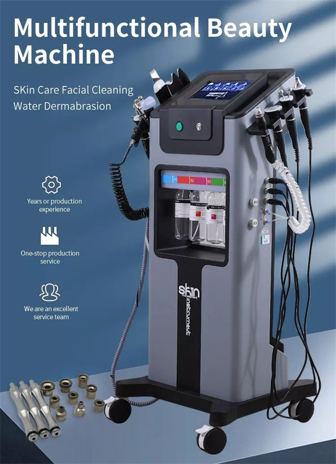 Vertical Multifunctional 8in1 Hydro Oxygen Machine H2O2 Skin Care Deep Cleaning
