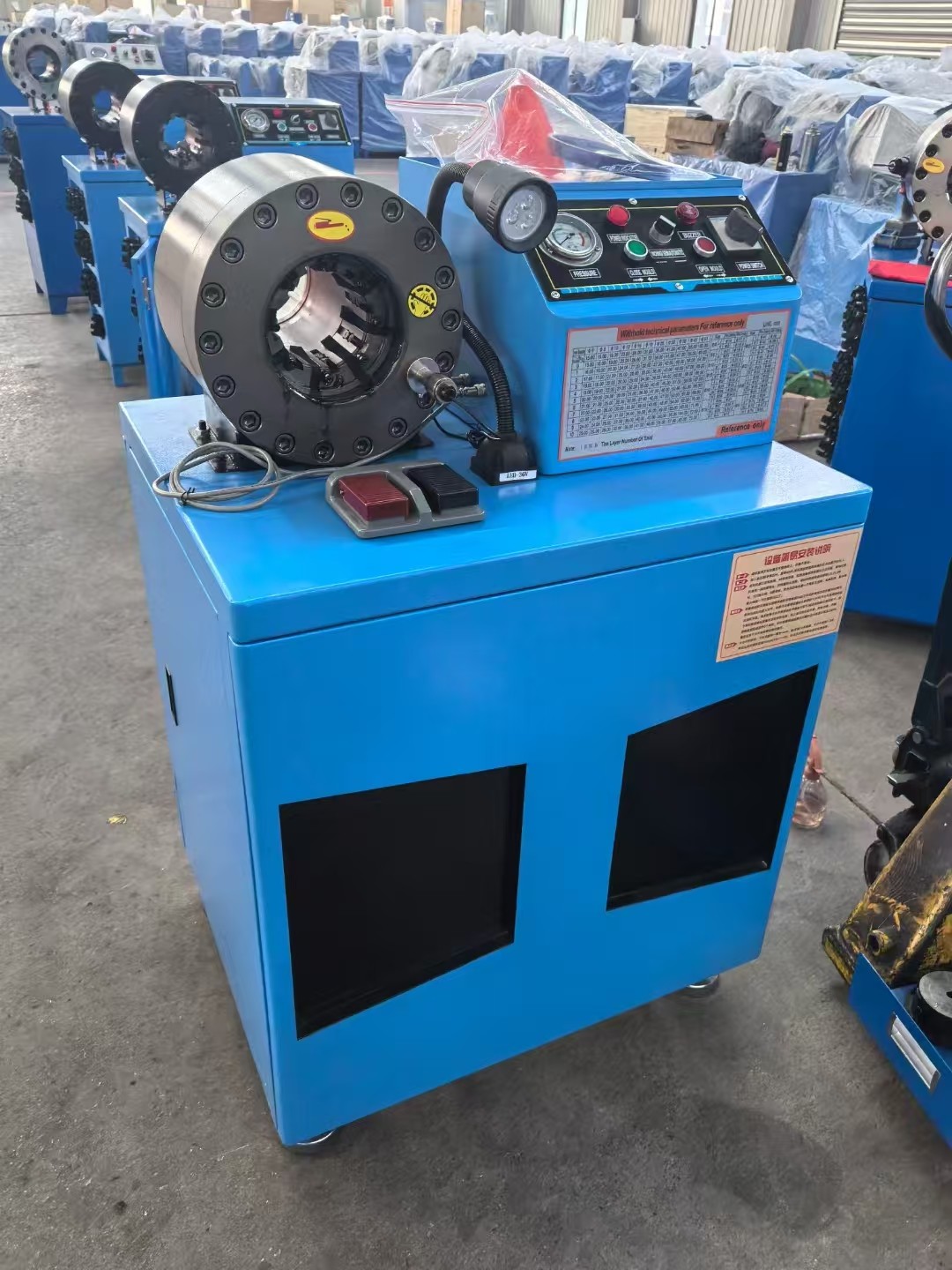 PLC Control System OEM Big Capacity Portable Hydraulic Hose Crimping Machine Hydraulic Hose Crimper