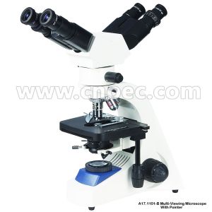 40x - 1000X Teaching Multi Viewing Microscope 2 Position With Coaxial Coarse A17