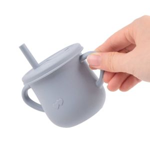  5.3oz 150mL Silicone Sippy Straw Cup -40C To 230C Temperature Range Manufactures