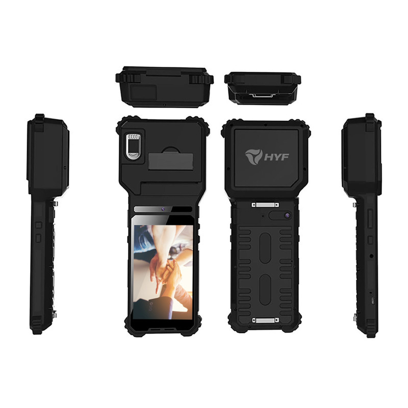 Herofun OEM Handheld Biometric Device Mobile Bluetooth GPS WIFI Printer Rugged Tablet