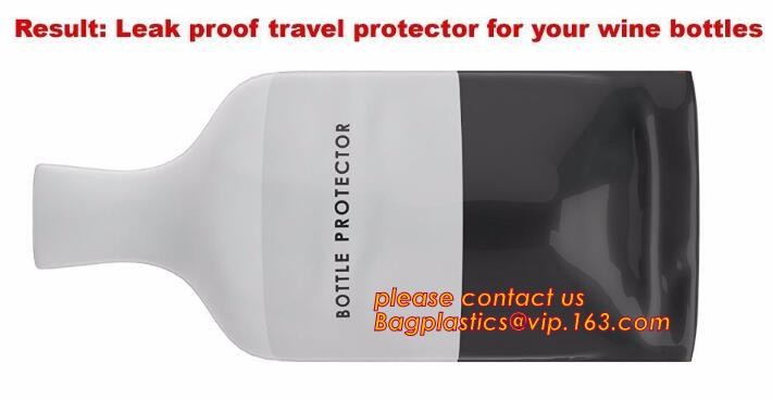 Bottle Protector Bubble Travel Bag,Travel Trip Bag With Bubble Inside And Double Zip lockks,Sleeve Travel Bag - Inner Skin