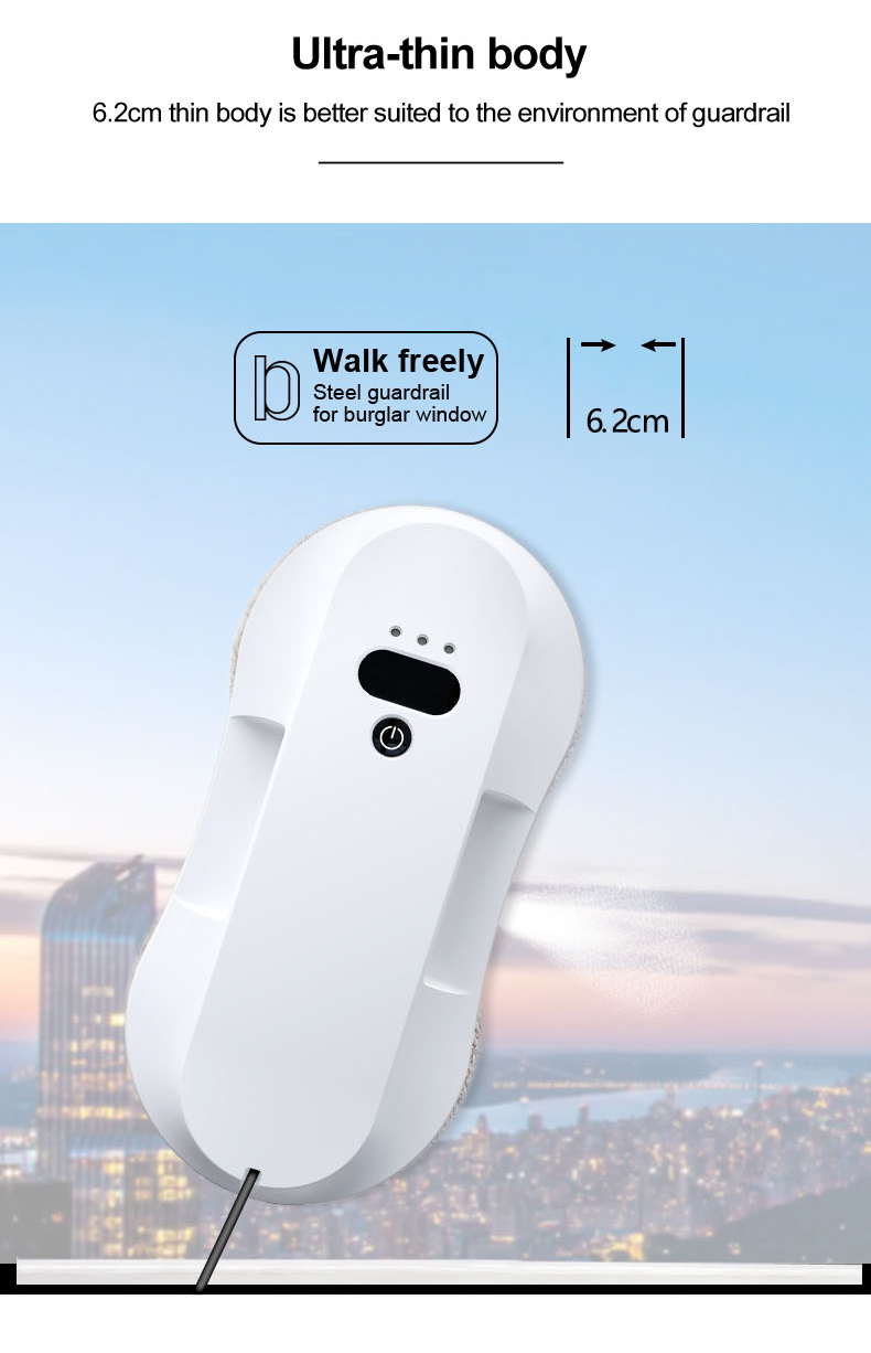 AC110-240v Voltage Smart Window Cleaner Robot for Easy and Convenient Glass Cleaning