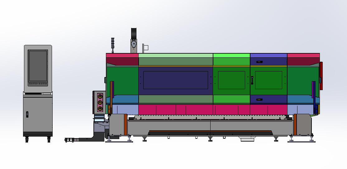 Customizable CNC Cutting Machine For AC380V/50Hz Power Supply Gantry Laser Cutting Machine