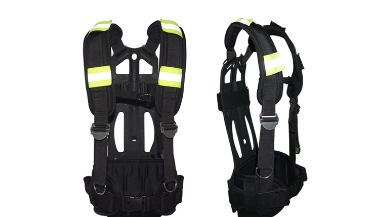 Flame Resistant Scba Back Plate Engineering Plastics 0.68kg for Fire Fighting Equipment