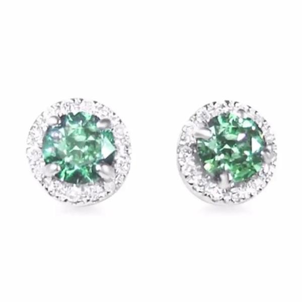 Green Spinels Cubic Zircon Stone Ring Earrings Pure 925 Sterling Silver Fashion