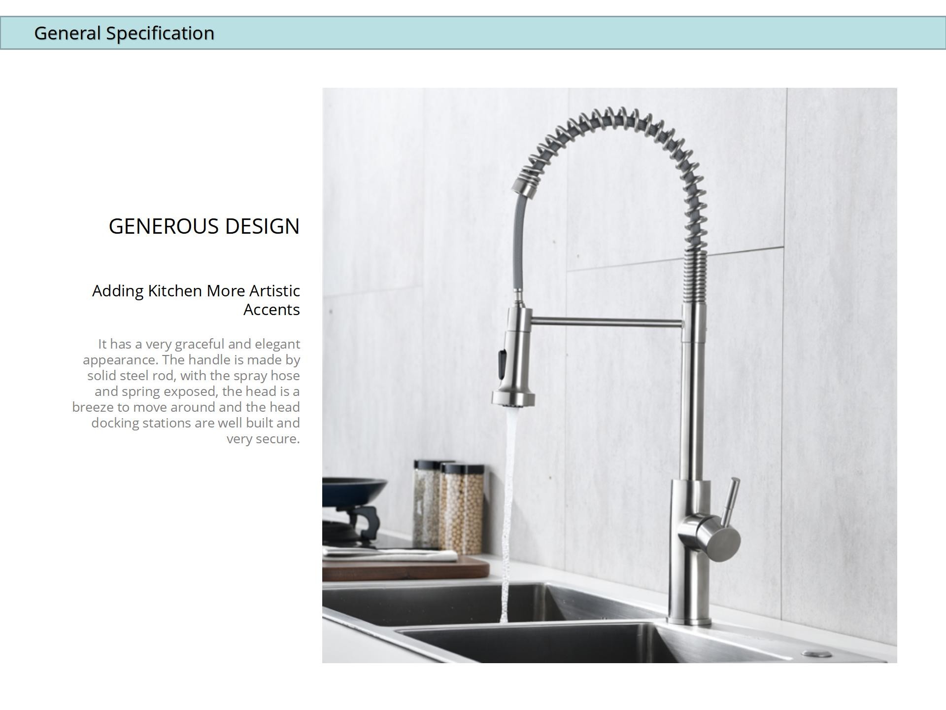 Pull Out Touch Sensor Kitchen Faucet Extendable Hose Mixer Sink Use