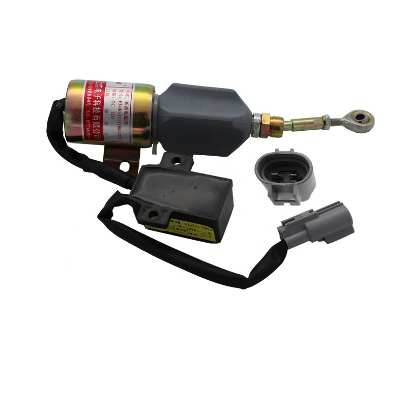 12V 24V Excavator Solenoid Valve Flameout Stop Solenoid F3400-1115100B