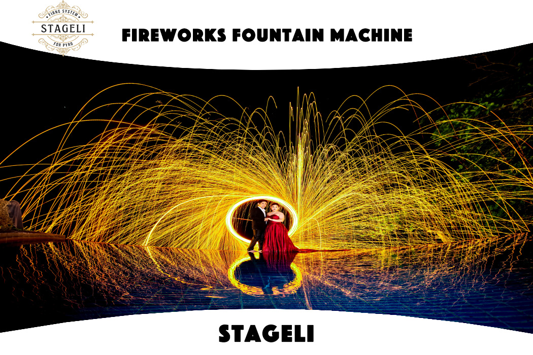 12 10 Channels 500m Fan Fireworks Fountain Machine Fireworks Setting System Wireless Control