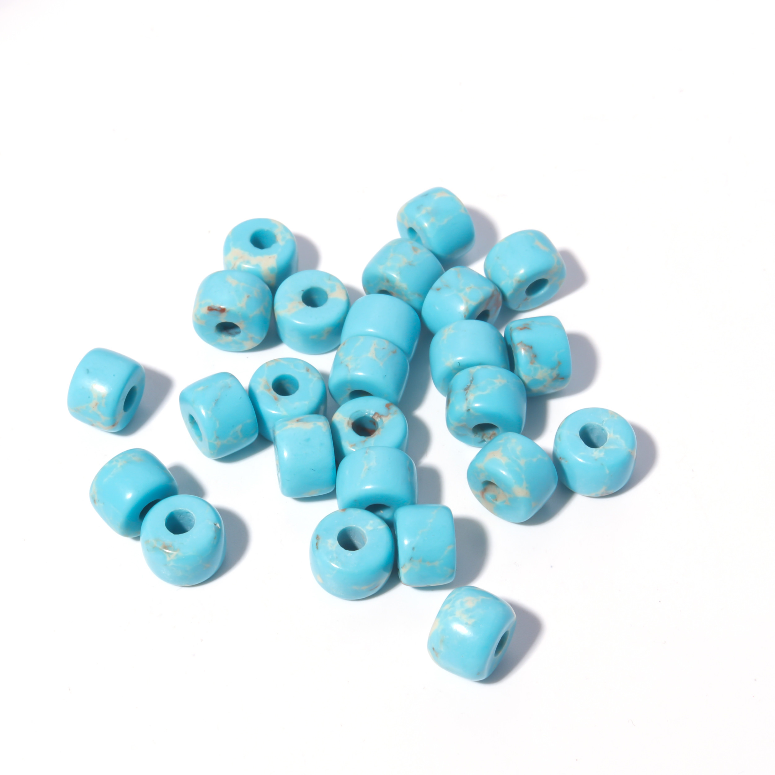 100 Colors Gemstone Forte Beads 6*8mm*2.0 Holes DIY Patterns With Rope