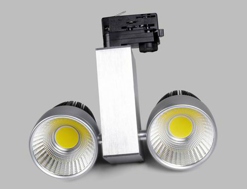 TIWIN Top Quality High CRI High Power Black Commercial 52W COB Gallery LED track lighting 50w for Stores,