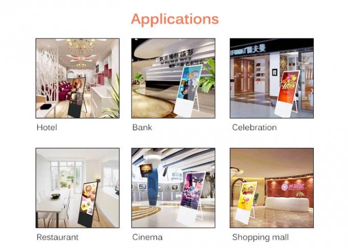 Free Standing Lcd Digital Poster 43 Inch For Shopping Mall / Restaurant