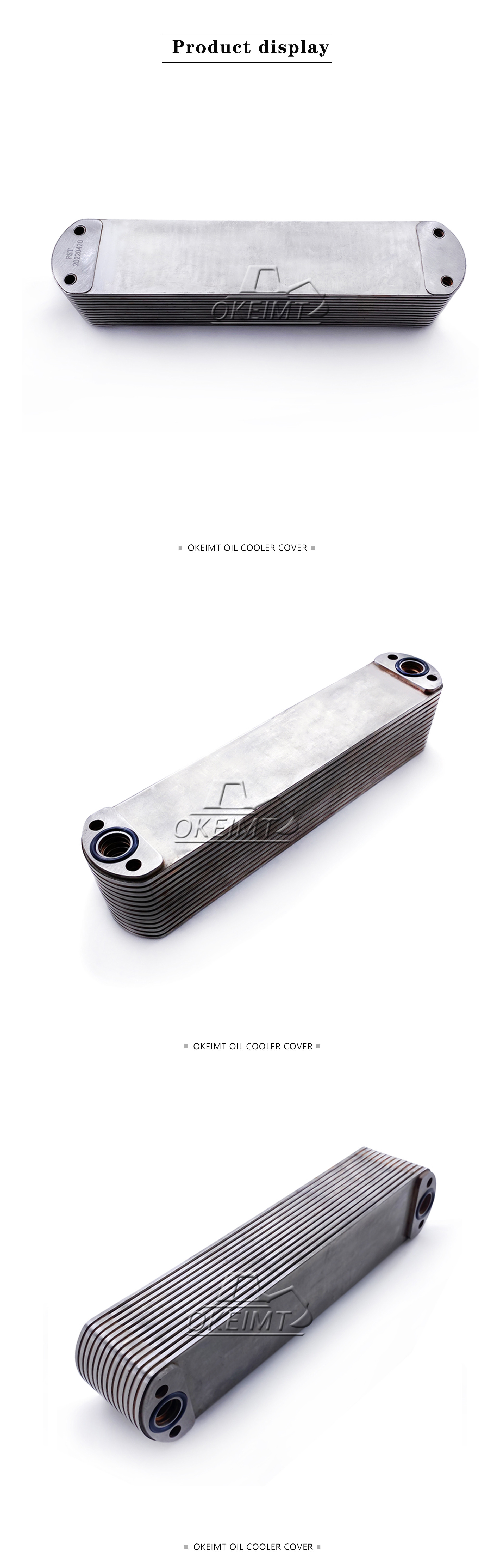 Auto Cooling System ISX15 QSX15 Engine Oil Cooler 4955830 4965482 13P Engine Parts