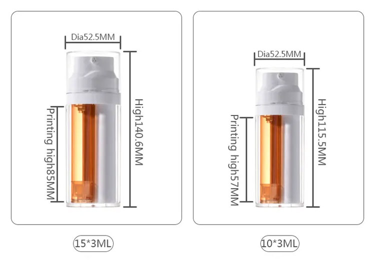 45ml Airless Vacuum Pump Bottle Modern Refined Look For Skincare Essentials