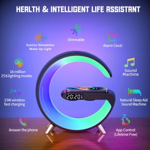 Large And Small Sizes G Speaker Lamp with Bluetooth and Voice Control
