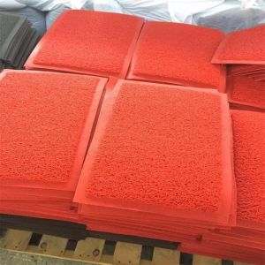 Plain Coir Entrance Matting Puzzle Style PVC Material Shaggy Pattern