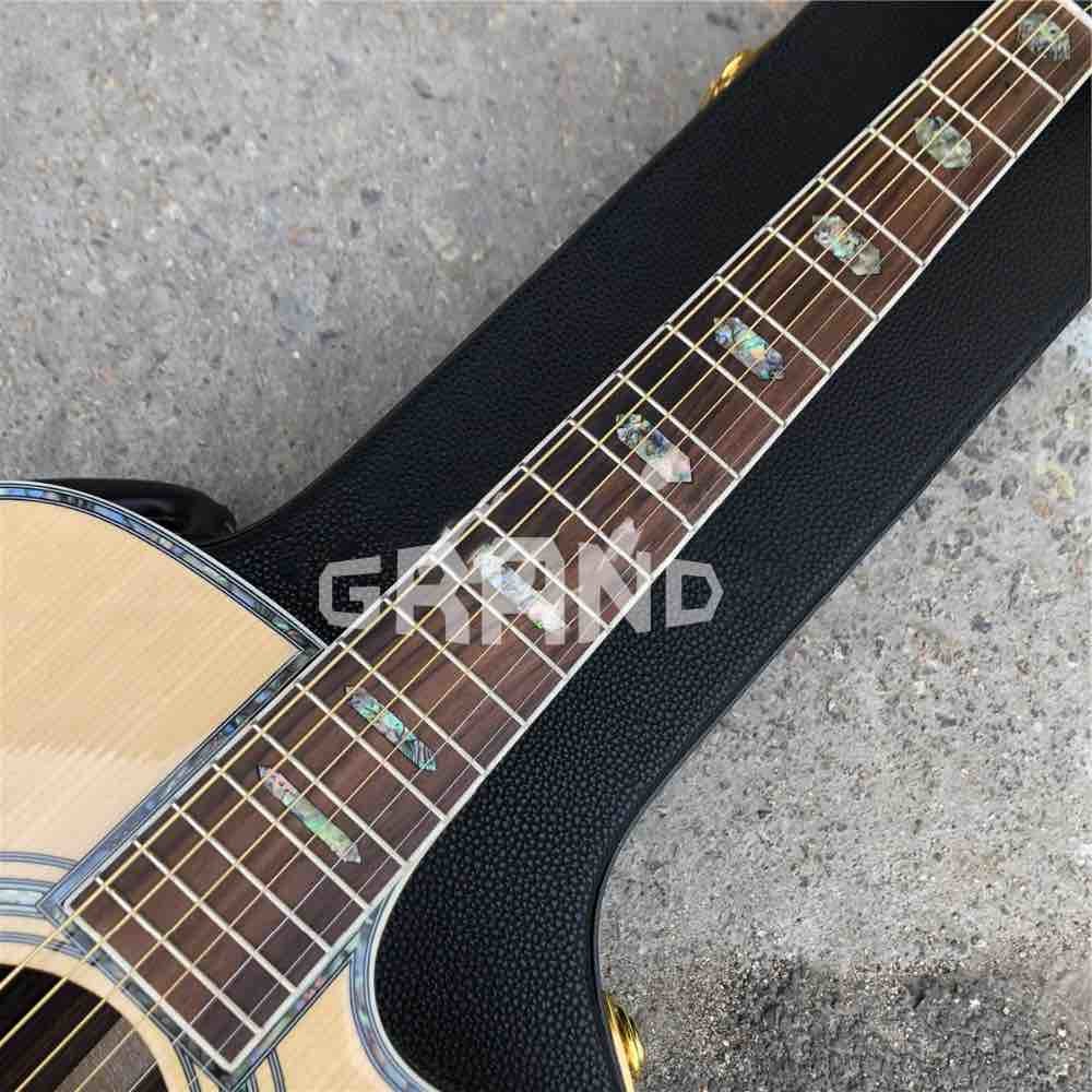 Factory customization Solid Spruce Top D45c Cutaway Electric Acoustic Guitar