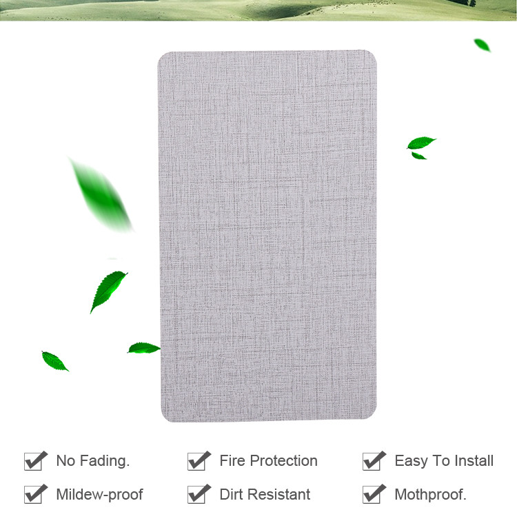 Fireproof Fabric Bamboo Charcoal Wood Veneer Interior Decoration Wall Panels Moisture Proof