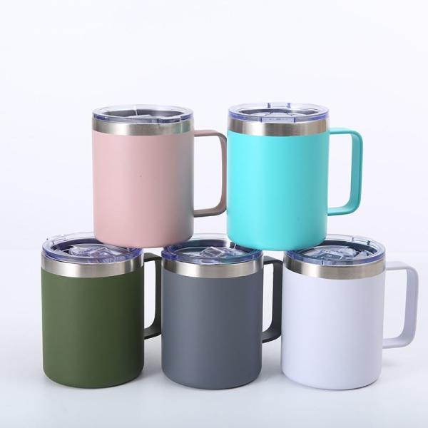 Sleek Design Custom Logo 304 Stainless Steel Insulated Metal Drinking Cups