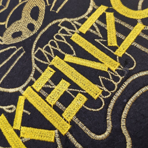 Special Meaningful Design Embroidered Name Patches Customized Size For Jackets