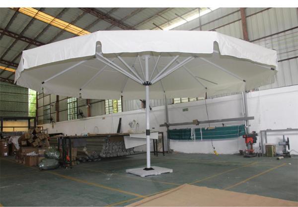 4m 5m Double Top Patio Umbrella Large Garden Parasol With Base