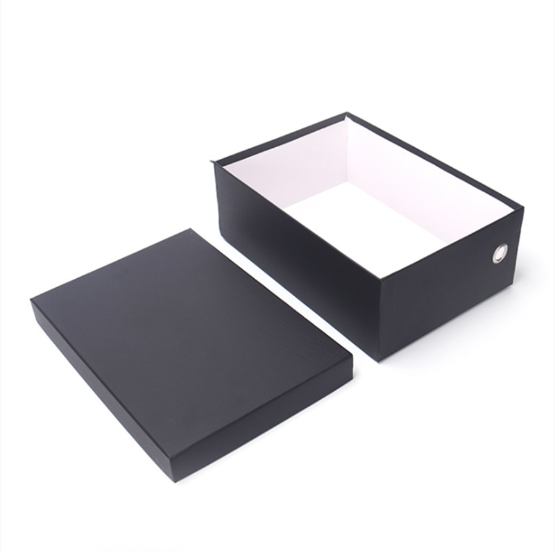 Luxury Square Orange Rigid Cardboard Hair Extensions Packaging Gift Box for Varnishing